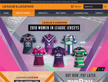 Tablet Screenshot of leagueandlegends.com.au